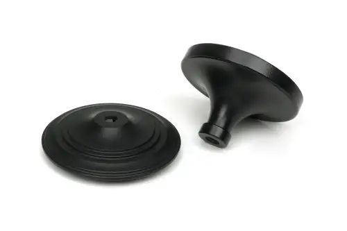 Click Here To Enlarge This Photo Of 52533 From The Anvil Matt Black Art Deco Centre Door Knob