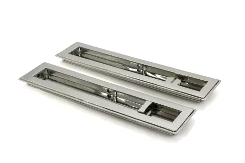 Click Here To Enlarge This Photo Of 52499 From The Anvil Polished Marine SS &lpar;316&rpar; 250mm Art Deco Rectangular Pull -Privacy Set
