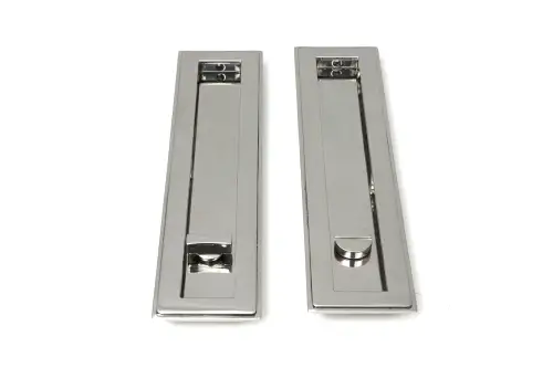 Click Here To Enlarge This Photo Of 52499 From The Anvil Polished Marine SS &lpar;316&rpar; 250mm Art Deco Rectangular Pull -Privacy Set