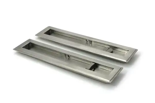 Click Here To Enlarge This Photo Of 52500 From The Anvil Satin Marine SS &lpar;316&rpar; 250mm Art Deco Rectangular Pull -Privacy Set