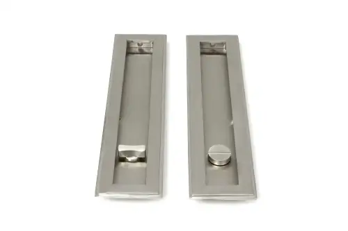 Click Here To Enlarge This Photo Of 52500 From The Anvil Satin Marine SS &lpar;316&rpar; 250mm Art Deco Rectangular Pull -Privacy Set
