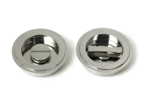 Click Here To Enlarge This Photo Of 52513 From The Anvil Polished Marine SS &lpar;316&rpar; 60mm Art Deco Round Pull - Privacy Set