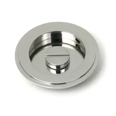 Click Here To Enlarge This Photo Of 52515 From The Anvil Polished Marine SS &lpar;316&rpar; 75mm Art Deco Round Pull - Privacy Set