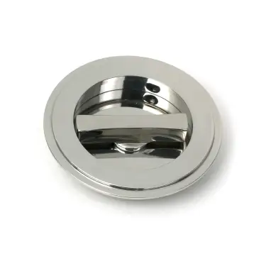 Click Here To Enlarge This Photo Of 52515 From The Anvil Polished Marine SS &lpar;316&rpar; 75mm Art Deco Round Pull - Privacy Set