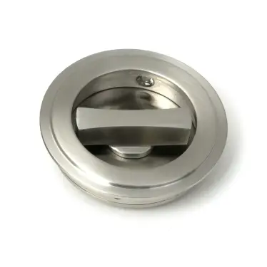 Click Here To Enlarge This Photo Of 52514 From The Anvil Satin Marine SS &lpar;316&rpar; 60mm Art Deco Round Pull - Privacy Set