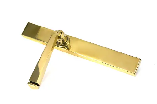 Click Here To Enlarge This Photo Of 52543 From The Anvil Polished Brass Avon Slimline Lever Espag&period; Latch Set