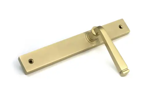 Click Here To Enlarge This Photo Of 52431 From The Anvil Satin Brass Avon Slimline Lever Latch Set