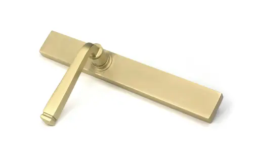 Click Here To Enlarge This Photo Of 52431 From The Anvil Satin Brass Avon Slimline Lever Latch Set