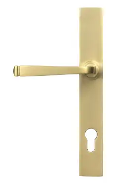 Click Here To Enlarge This Photo Of 52084 From The Anvil Satin Brass Avon Slimline Lever Espag&period; Lock Set