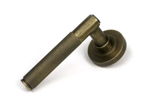 Click Here To Enlarge This Photo Of 52636 From The Anvil Burnished Brass Brompton Lever on Rose Set &lpar;Plain&rpar; - Unsprung