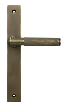 Click Here To Enlarge This Photo Of 52418 From The Anvil Burnished Brass Brompton Slimline Lever Espag&period; Latch Set