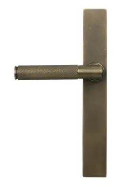 Click Here To Enlarge This Photo Of 52418 From The Anvil Burnished Brass Brompton Slimline Lever Espag&period; Latch Set