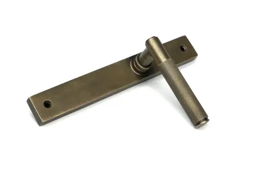 Click Here To Enlarge This Photo Of 52418 From The Anvil Burnished Brass Brompton Slimline Lever Espag&period; Latch Set