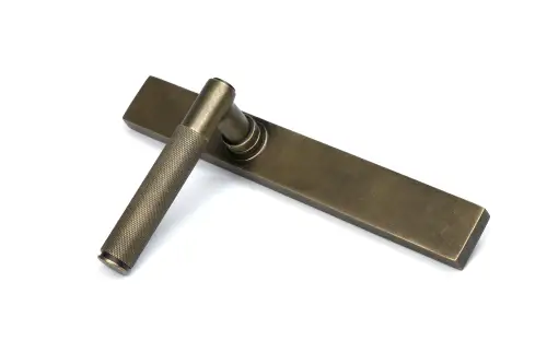 Click Here To Enlarge This Photo Of 52418 From The Anvil Burnished Brass Brompton Slimline Lever Espag&period; Latch Set