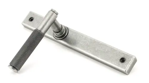 Click Here To Enlarge This Photo Of 52541 From The Anvil Pewter Brompton Slimline Lever Espag&period; Latch Set