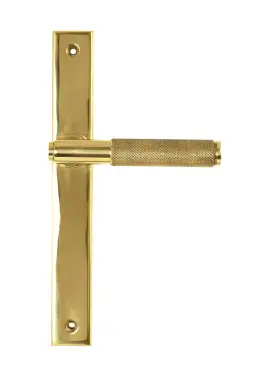 Click Here To Enlarge This Photo Of 52542 From The Anvil Polished Brass Brompton Slimline Lever Espag&period; Latch Set