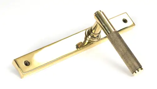 Click Here To Enlarge This Photo Of 52542 From The Anvil Polished Brass Brompton Slimline Lever Espag&period; Latch Set