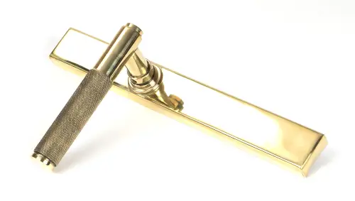 Click Here To Enlarge This Photo Of 52542 From The Anvil Polished Brass Brompton Slimline Lever Espag&period; Latch Set