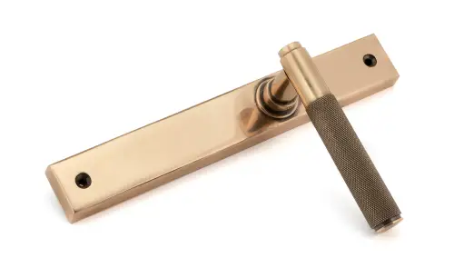 Click Here To Enlarge This Photo Of 52417 From The Anvil Polished Bronze Brompton Slimline Lever Espag&period; Latch Set
