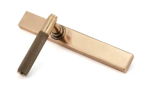 Click Here To Enlarge This Photo Of 52417 From The Anvil Polished Bronze Brompton Slimline Lever Espag&period; Latch Set