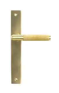 52419 From The Anvil Satin Brass Brompton Slimline Lever Espag&period; Latch Set