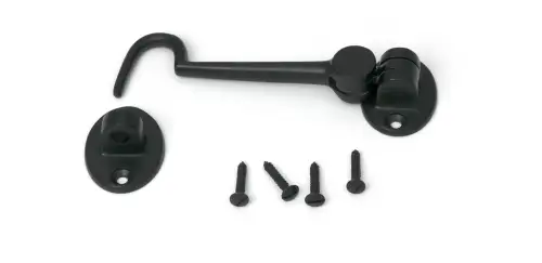 Click Here To Enlarge This Photo Of 52257 From The Anvil Matt Black 4" Cabin Hook