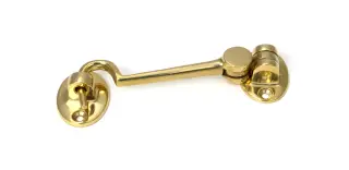 52259 From The Anvil Polished Brass 4" Cabin Hook