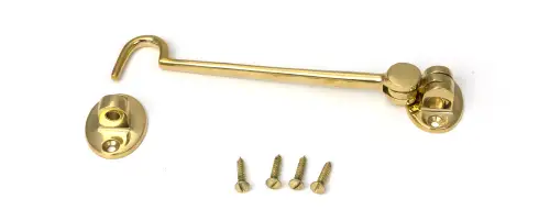 Click Here To Enlarge This Photo Of 52266 From The Anvil Polished Brass 6" Cabin Hook