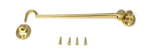 Click Here To Enlarge This Photo Of 52273 From The Anvil Polished Brass 8" Cabin Hook