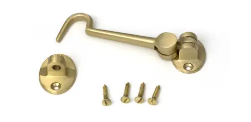 Click Here To Enlarge This Photo Of 52262 From The Anvil Satin Brass 4" Cabin Hook