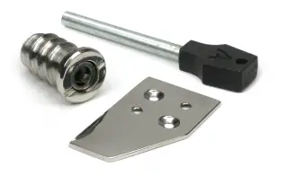 52474 From The Anvil Polished Marine SS &lpar;316&rpar; Flush Sash Stop with Key