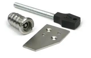 52475 From The Anvil Satin Marine SS &lpar;316&rpar; Flush Sash Stop with Key