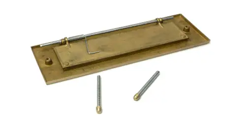 Click Here To Enlarge This Photo Of 52413 From The Anvil Satin Brass Large Letter Plate