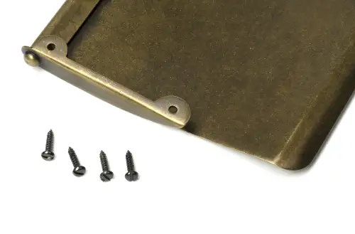 Click Here To Enlarge This Photo Of 52409 From The Anvil Satin Brass Small Letter Plate