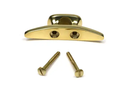 Click Here To Enlarge This Photo Of 52239 From The Anvil Polished Brass Marine Cleat Hook