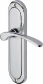 AMB6210-PC Heritage Brass Door Handle Lever Latch Ambassador Design Polished Chrome Finish