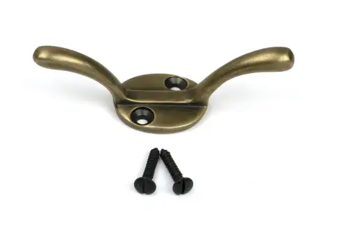 Click Here To Enlarge This Photo Of 52254 From The Anvil Burnished Brass Newbury Cleat Hook