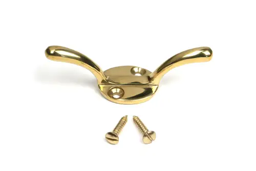 Click Here To Enlarge This Photo Of 52249 From The Anvil Polished Brass Newbury Cleat Hook