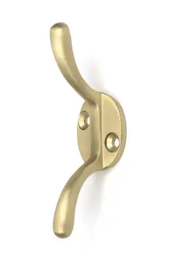 Click Here To Enlarge This Photo Of 52253 From The Anvil Satin Brass Newbury Cleat Hook