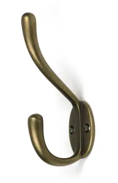 Click Here To Enlarge This Photo Of 52224 From The Anvil Burnished Brass Newbury Hat & Coat Hook
