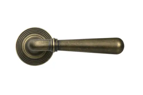 Click Here To Enlarge This Photo Of 52439 From The Anvil Burnished Brass Newbury Lever on Rose Set &lpar;Beehive&rpar;