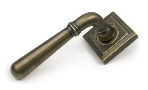 Click Here To Enlarge This Photo Of 52440 From The Anvil Burnished Brass Newbury Lever on Rose Set &lpar;Square&rpar;