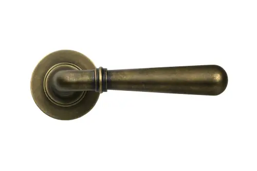 Click Here To Enlarge This Photo Of 52640 From The Anvil Burnished Brass Newbury Lever on Rose Set &lpar;Plain&rpar; - Unsprung