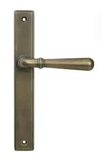 52421 From The Anvil Burnished Brass Newbury Slimline Lever Espag&period; Latch Set