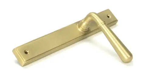 Click Here To Enlarge This Photo Of 52422 From The Anvil Satin Brass Newbury Slimline Lever Espag&period; Latch Set