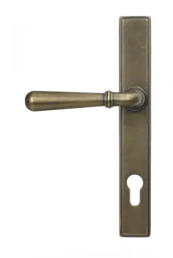 Click Here To Enlarge This Photo Of 52285 From The Anvil Burnished Brass Newbury Slimline Lever Espag&period; Lock Set