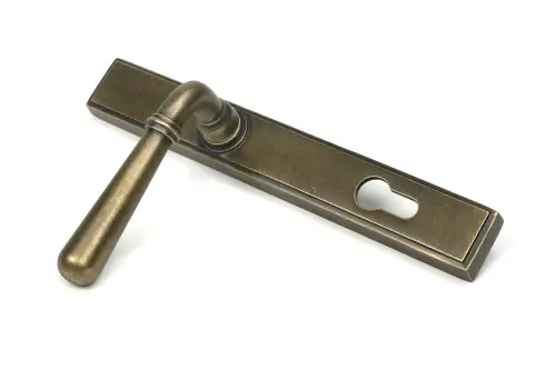 Click Here To Enlarge This Photo Of 52285 From The Anvil Burnished Brass Newbury Slimline Lever Espag&period; Lock Set