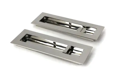 Click Here To Enlarge This Photo Of 52501 From The Anvil Polished Marine SS &lpar;316&rpar; 175mm Plain Rectangular Pull - Privacy Set