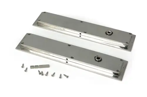 Click Here To Enlarge This Photo Of 52503 From The Anvil Polished Marine SS &lpar;316&rpar; 250mm Plain Rectangular Pull - Privacy Set