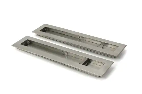 Click Here To Enlarge This Photo Of 52504 From The Anvil Satin Marine SS &lpar;316&rpar; 250mm Plain Rectangular Pull - Privacy Set